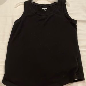 Plain black tank top